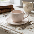 Tazza caffè con piattino rosa baby - Luxe Lodge