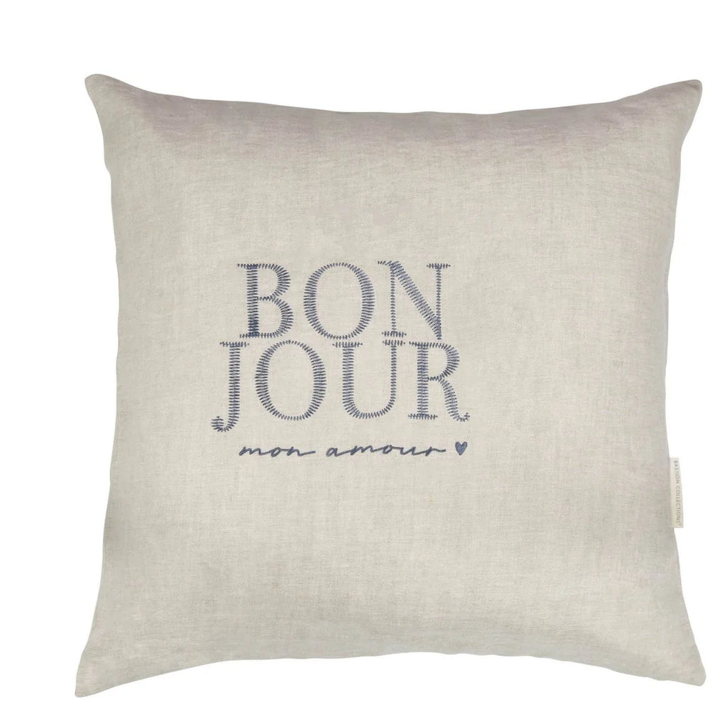 Copricuscino Bon Jour 100% lino - Bastion Collection