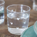 Set 6 bicchieri acqua "Cuori" - Simple Day