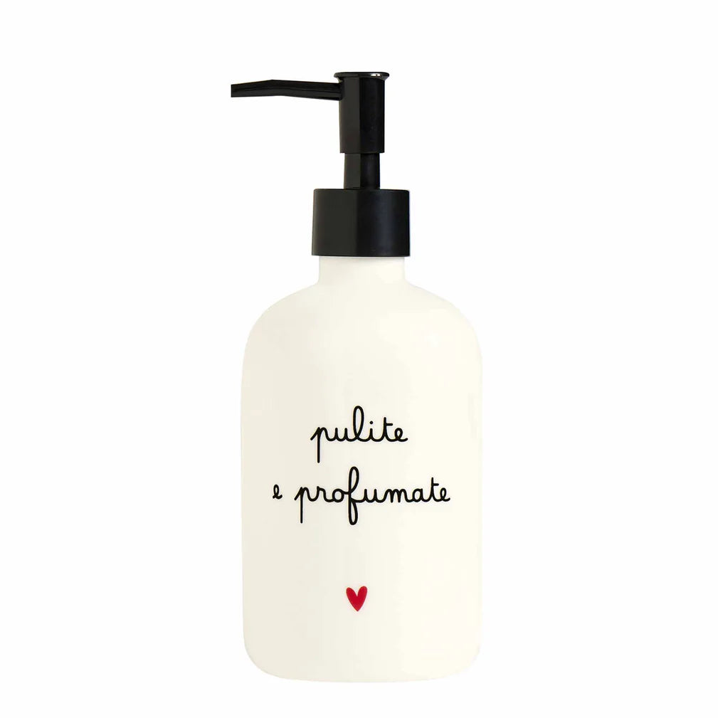 Dispenser bianco "Pulite e profumate" - Simple Day