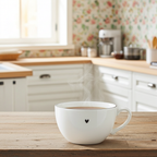 Tazza grande tonda con manico e cuore - Bastion Collection