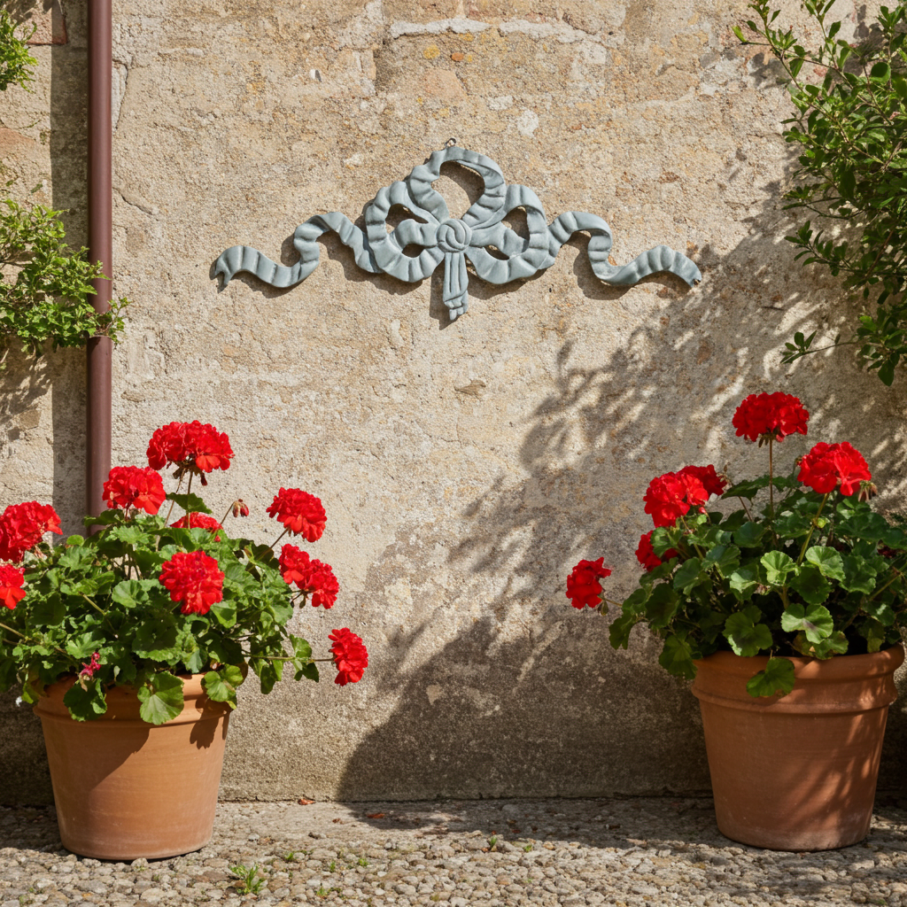 Decorazione da parete a forma di fiocco sulle tonalità del verde - Blanc Mariclò