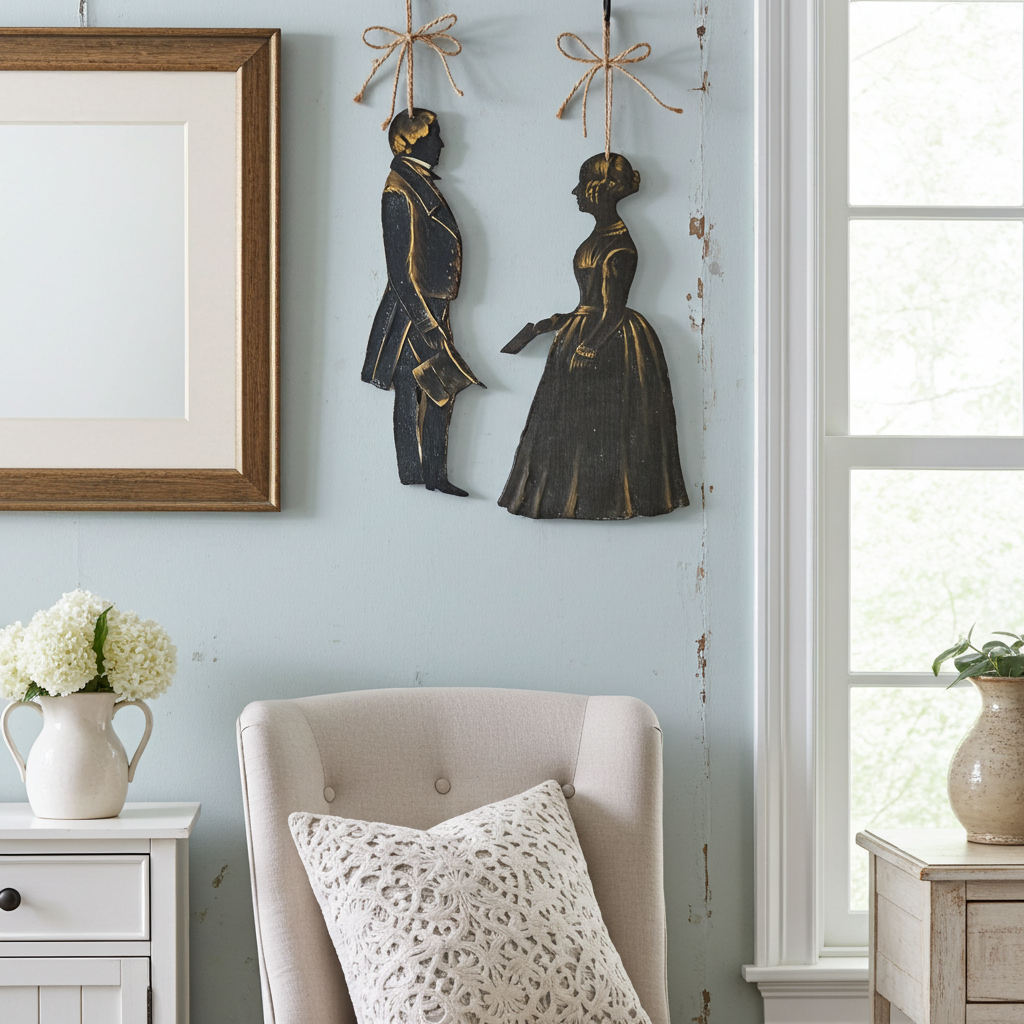 Coppia silhouette uomo & donna - Blanc Mariclò