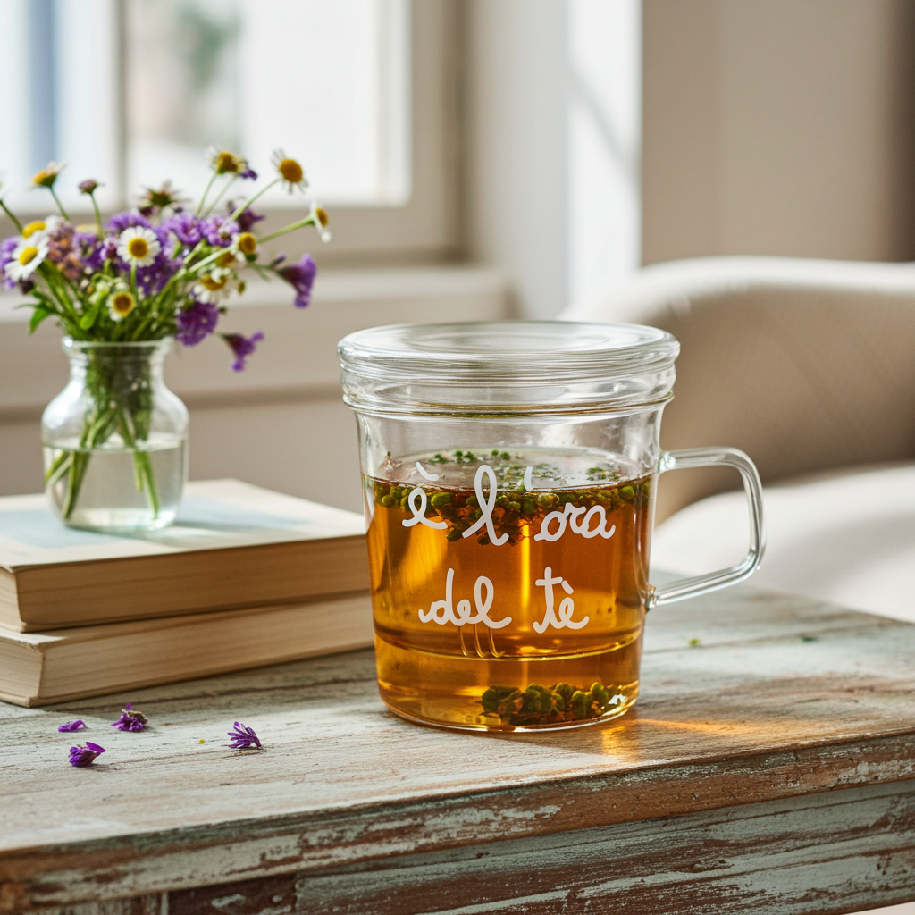 "It's Tea Time" Mug with Infuser - Simple Day