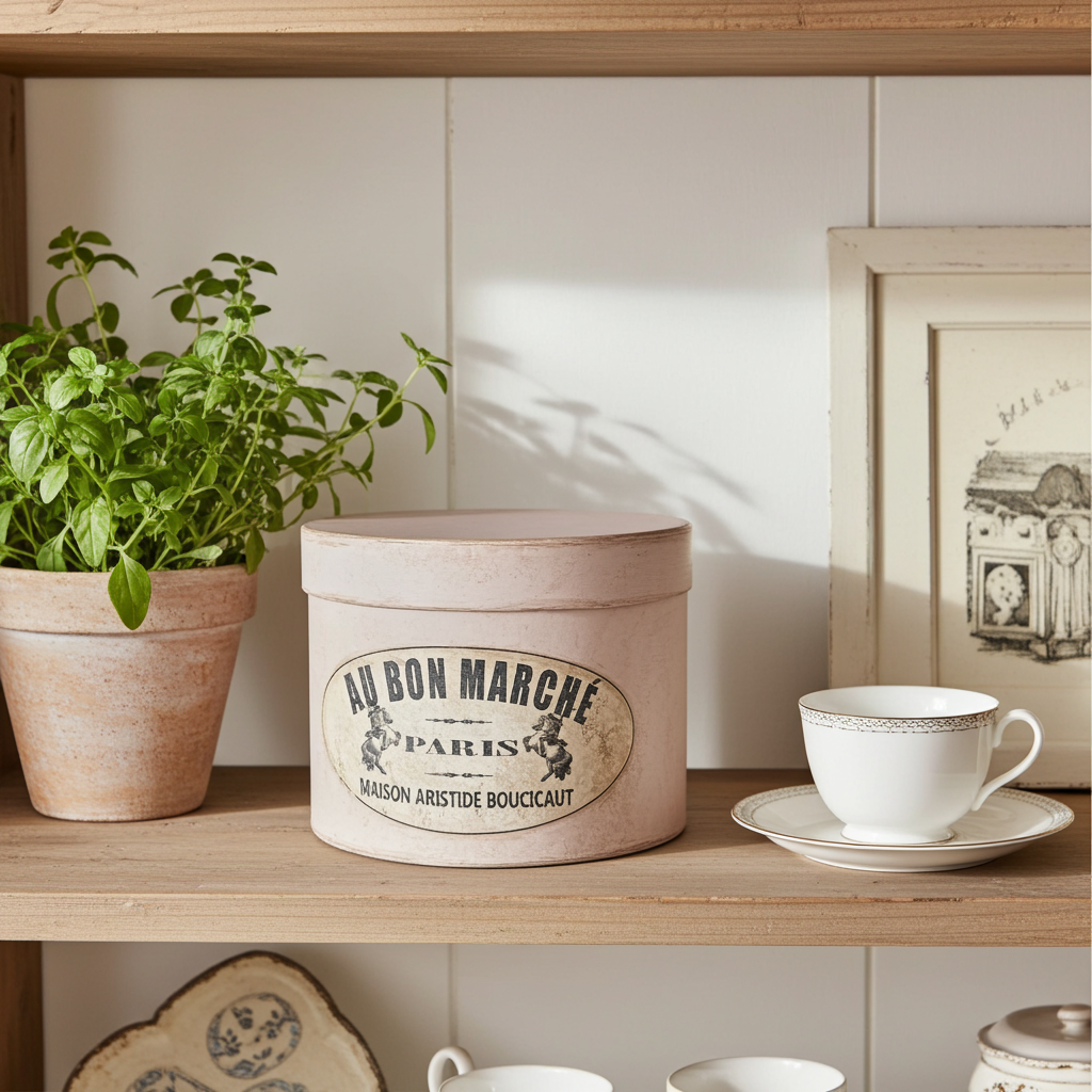 Cappelliera dipinta a mano - Rosa