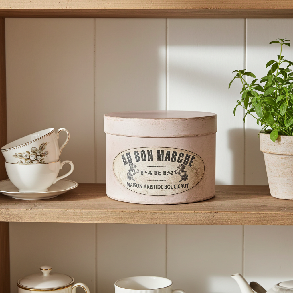 Cappelliera dipinta a mano - Rosa