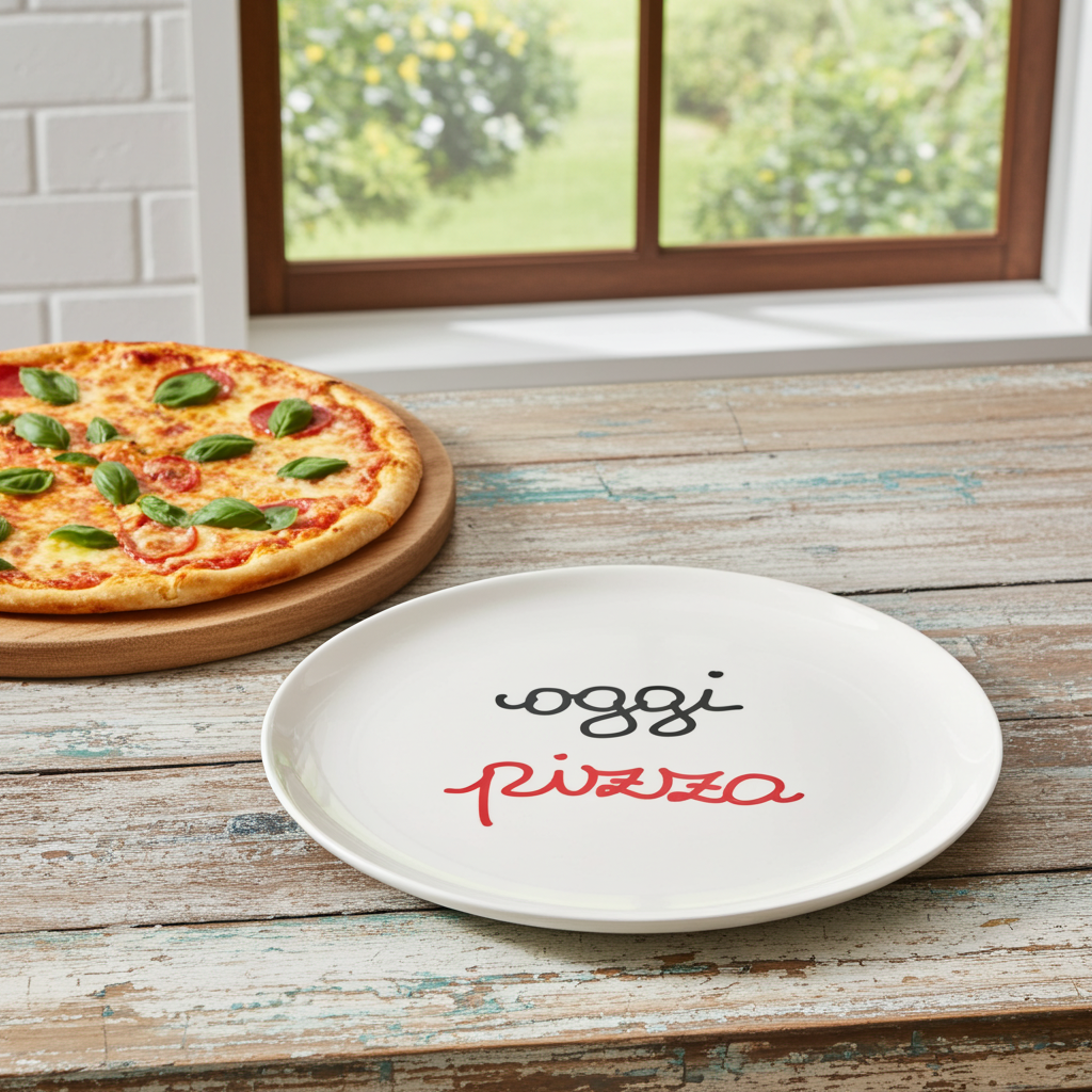 Pizza Plate "Today's Pizza" - Simple Day