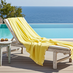 Telo mare nido d'ape in cotone con frappa in diversi colori - L'Atelier 17