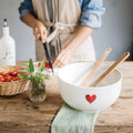 Red Heart Salad Bowl - Simple Day