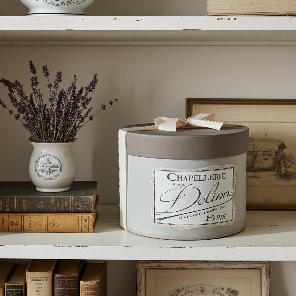 Cappelliera dipinta a mano - Beige