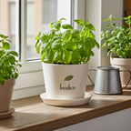 "Basil" Pot with Saucer - Simple Day