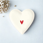 Set 2 piattini cuore rosso - Simple Day