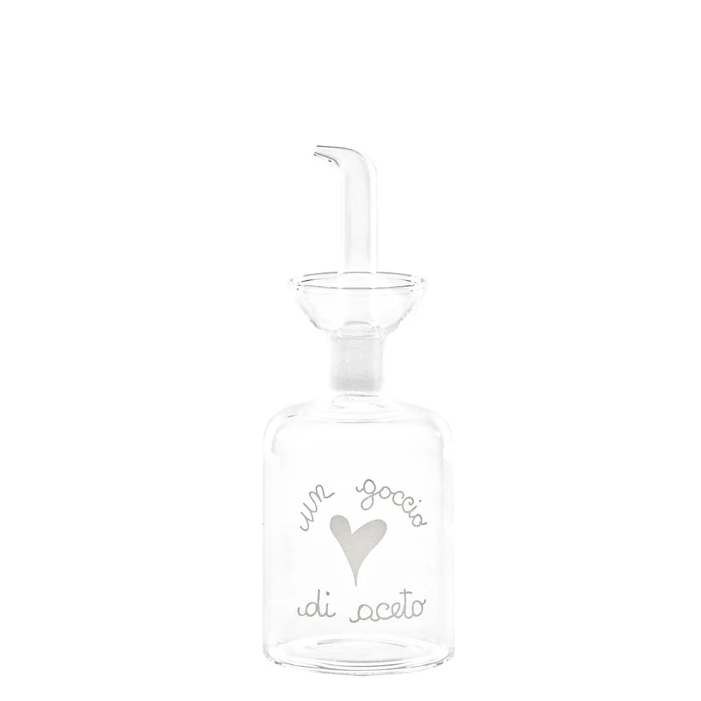 "Un drizzle d'olio" 570ml oil cruet & "Un goccio di vinegar" 350ml vinegar bottle - Simple Day