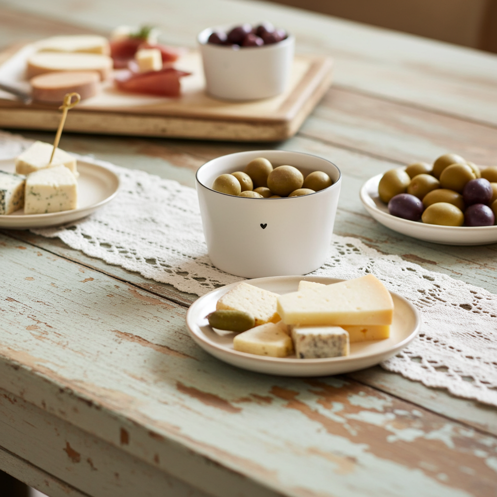 Ciotolina bianca cuore - Bastion Collection