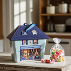 Scatola di latta Mini casetta Sweet shop - StyleBox