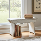 Panchetta di legno bianco anticato - Chic Antique