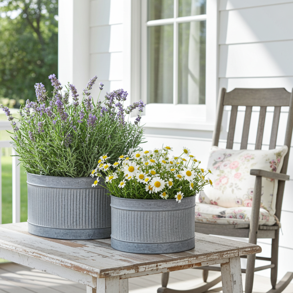 Vaso grigio antico metallo - Chic Antique