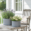 Vaso grigio antico metallo - Chic Antique